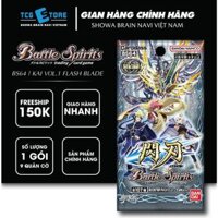 Bộ cờ chiến thuật Battle Spirits, Bandai, Gói mở rộng BS64 phiên bản  KAI VOL.1 FLASH BLADE, SL 1 gói/9 quân cờ