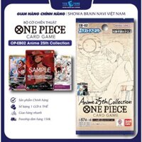 Bộ cờ chiến thuật One Piece Card Game Bandai, Gói mở rộng Anime 25th Collection EB-02 SL 1 gói 6 thẻ