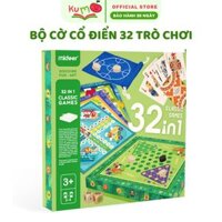 Bộ cờ cổ điển 32 trò chơi Board Game Mideer Classic Games 32 In 1, cờ vua, cá ngựa, cờ rắn,...