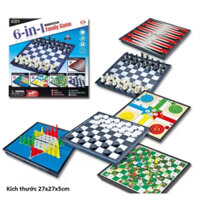 BỘ CỜ ĐA NĂNG NAM CHÂM 6 TRONG 1 – CỜ VUA, CÁ NGỰA TRẺ EM GẤP GỌN TIỆN DỤNG CHO GIA ĐÌNH