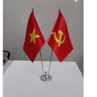 Bộ Cờ Để Bàn Mini Việt Nam - Đảng (Chân Đế Kim Loại Trắng)