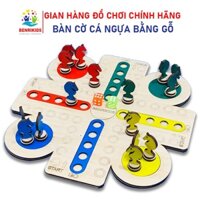 Bộ Cờ Đua Ngựa, Cờ Cá Ngựa Berikids Bằng Gỗ Phiên Bản Mới Cải Tiến Siêu Đẹp