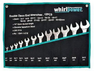 Bộ cờ lê 2 đầu miệng 12 chi tiết Whirl Power 1241-1-C12