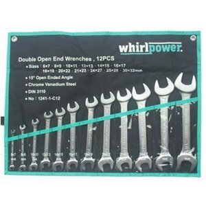 Bộ cờ lê 2 đầu miệng 12 chi tiết Whirl Power 1241-1-C12