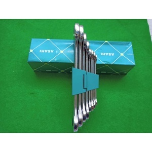 Bộ cờ lê 2 đầu miệng 8 chi tiết Asahi SMS0800