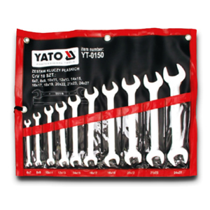 Bộ cờ lê 2 đầu miệng hệ mét 10 chi tiết Yato YT-0150