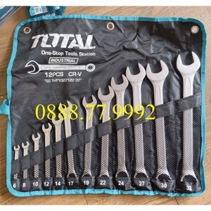 Bộ cờ lê 2 đầu mở 12 món (6-32mm)