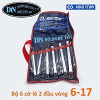 BỘ CỜ lê 2 đầu vòng 6 - 17mm kingtony