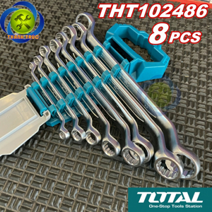 Bộ cờ lê 2 đầu vòng 8 chi tiết Total THT102486 6-22mm