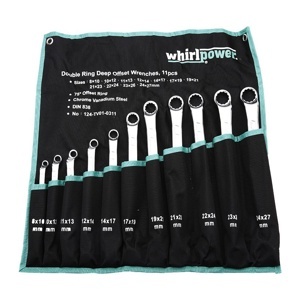 Bộ cờ lê 2 đầu vòng Whirl Power 124-TV01-0311, 11 chi tiết