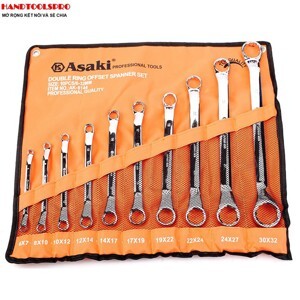 Bộ cờ lê 2 đầu vòng xi bóng Asaki AK-6144