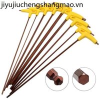Bộ cờ lê Allen Đơn hình chữ t Allen Công cụ tuốc nơ vít mở rộng Cờ lê Allen lục giác Góc lục giác 6mm
