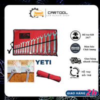 Bộ cờ lê Cartool chính hãng YETI nhập khẩu từ Mỹ chất liệu thép không rỉ cứng cáp(14 cây 8-24mm)