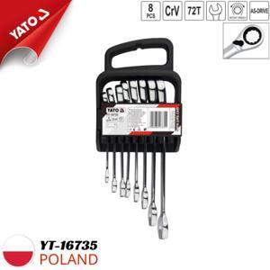 Bộ cờ lê đảo chiều 8 chi tiết 8-19mm YT-16735