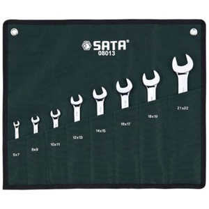 Bộ cờ lê hai đầu miệng 8 chi tiết Sata 08013