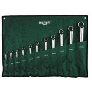 Bộ cờ lê hai đầu vòng 11 chi tiết Sata 08023