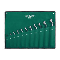 Bộ cờ lê hai đầu vòng 11 chi tiết (6mm - 32mm) Size: 6x7 8x9 10x11 12x13 14x15 16x17 18x19 20x22 21x23 24x27 30x32mm SATA 08023