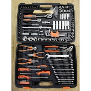 Bộ cờ lê, kềm,tô vít,tay vặn tổng hợp 1/4",1/2" Sthor-58690