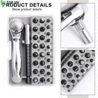 Bộ cờ lê Ratchet Mini nhỏ gọn với 26 mũi khoan và giá đỡ từ tính