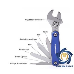 Bộ cờ lê và dụng cụ đa năng 8 in 1 Workpro W014011