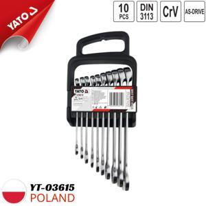 Bộ cờ lê vòng miệng 10 chi tiết YT-03615