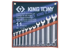 Bộ cờ lê vòng miệng 11 chi tiết hệ inch Kingtony 1211SR
