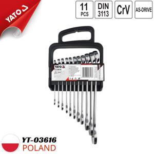 Bộ cờ lê vòng miệng 11 chi tiết YT-03616