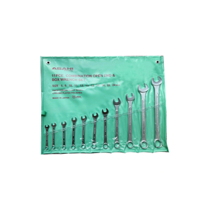 Bộ cờ lê vòng miệng 11 chi tiết 8-24mm Asahi 1011M-1