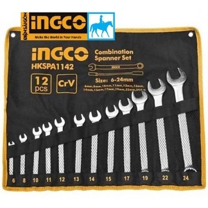 Bộ cờ lê vòng miệng 12 chi tiết Ingco HKSPA1142