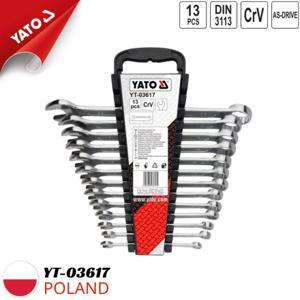 Bộ cờ lê vòng miệng 13 chi tiết YT-03617