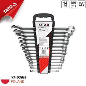 Bộ cờ lê vòng miệng 14 chi tiết YT-03618