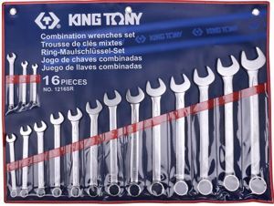 Bộ cờ lê vòng miệng 16 chi tiết Kingtony 1216SR