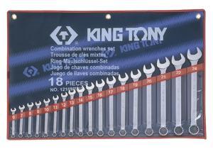 Bộ Cờ lê vòng miệng 18 chi tiết Kingtony 1218MR01 - 6-24mm