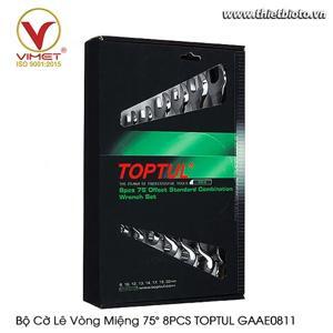 Bộ cờ lê vòng miệng 75 độ mờ 8 món Toptul GAAE0811