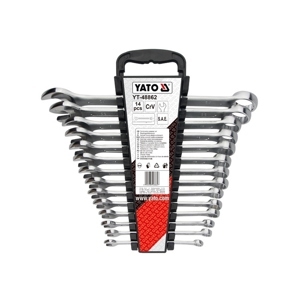 Bộ cờ lê vòng miệng hệ inch 14 chi tiết Yato YT-48862