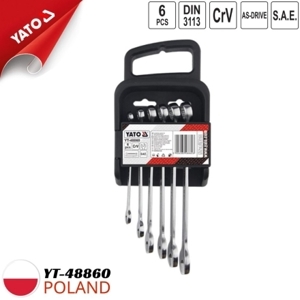 Bộ cờ lê vòng miệng hệ inch 6 chi tiết Yato YT-48860