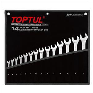 Bộ cờ lê vòng miệng mờ 12 món Toptul GPAB1204