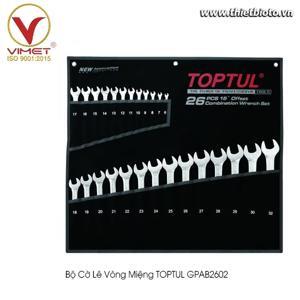 Bộ cờ lê vòng miệng mờ 26 món Toptul GPAB2602
