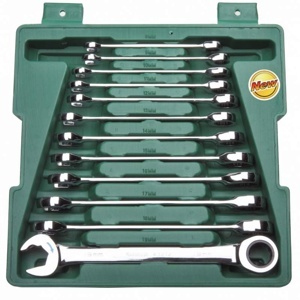 Bộ cờ lê vòng miệng tự động 12 chi tiết Sata 09040 - 8-19mm