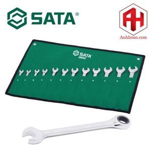 Bộ cờ lê vòng miệng tự động 12 chi tiết Sata 09040 - 8-19mm