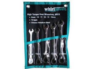 Bộ cờ lê vòng miệng tự động Whirl Power 1244-TV01-0505 - 5 chi tiết