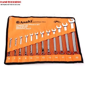 Bộ cờ lê vòng miệng xi bóng Asaki AK-6140