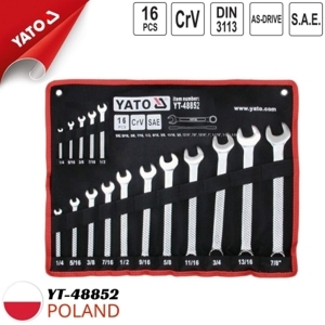 Bộ cờ lê vòng miệng Yato YT-48852 - 16 chi tiết