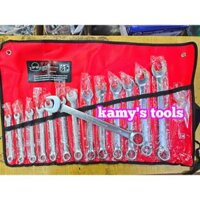 Bộ Cờ Lê Vòng Miệng Yeti 14 Cái 8-24mm Nặng Khoảng 1792g, Bộ Chìa Khóa Vòng Miệng Yeti