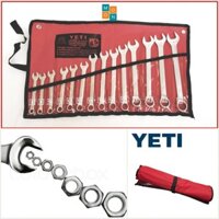 Bộ cờ lê Yeti 14 chi tiết (8-24mm): 8; 9; 10; 11; 12; 13; 14; 15; 16; 17; 19; 21; 22; 24mm