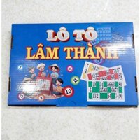 Bộ cờ lô tô 90 số Lâm Thành con cờ bằng nhựa melamine cao cấp