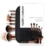 Bộ cọ make up Essential Nude by Nature kèm ví da