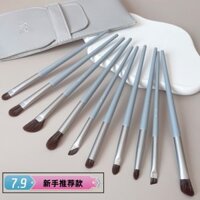 Bộ cọ mỹ phẩm 34k người, bộ cọ phấn mắt lông mềm Cangzhou, 10 món kèm túi, lưỡi phấn mắt, kẻ mắt, chi tiết mắt, phấn mũi