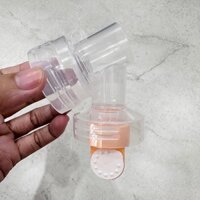 Bộ cổ nối phễu kèm van vàng van trắng dùng cho máy hút sữa Medela Pump, Medela Swing đơn - Sản xuất bởi Maymom