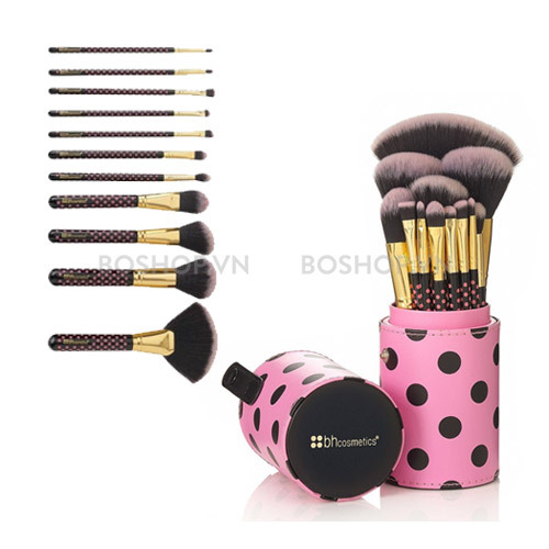 Bộ cọ Pink A Dot Brush Set 11 cây BH Cosmetics